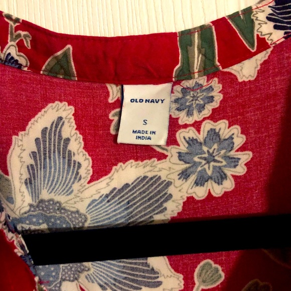 Rayon Swing Dress- Tassel Tie at the Neck - Picture 3 of 3